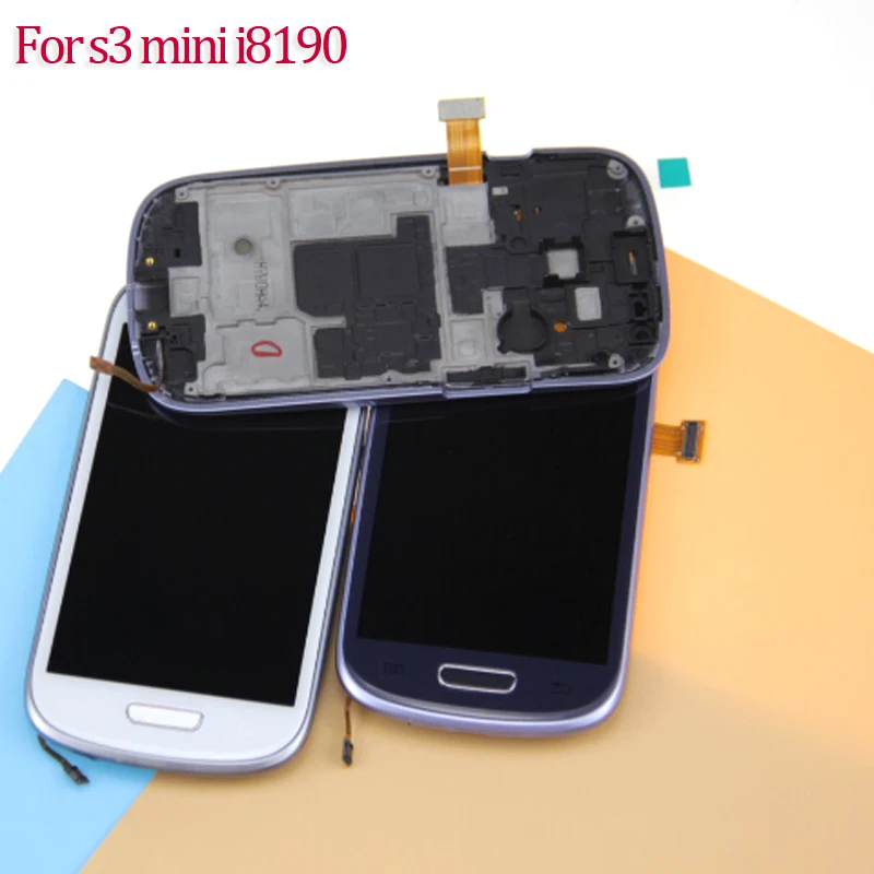 Для samsung Galaxy S3 мини i8190 GT-i8190 для ЖК-дисплей Дисплей + Сенсорный экран дигитайзер с