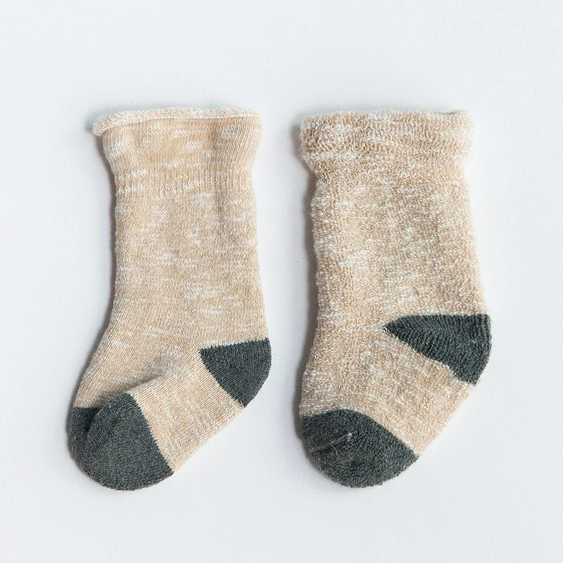 Thick Warm Winter Baby Socks Cotton Plush Lining Infant Kids Socks