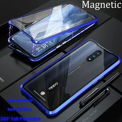 На Алиэкспресс купить стекло для смартфона for oppo reno 10x zoom magnetic case opporeno 360 front+back double-sided tempered glass case for oppo reno metal bumper case