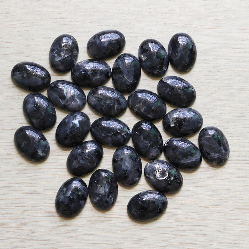 Натуральный овальный камень Кабошон кабошон каплевидные бусины для DIY изготовления ювелирных колец 25 шт./лот 18 мм* 25 мм Высокое качество - Цвет: Labradorite