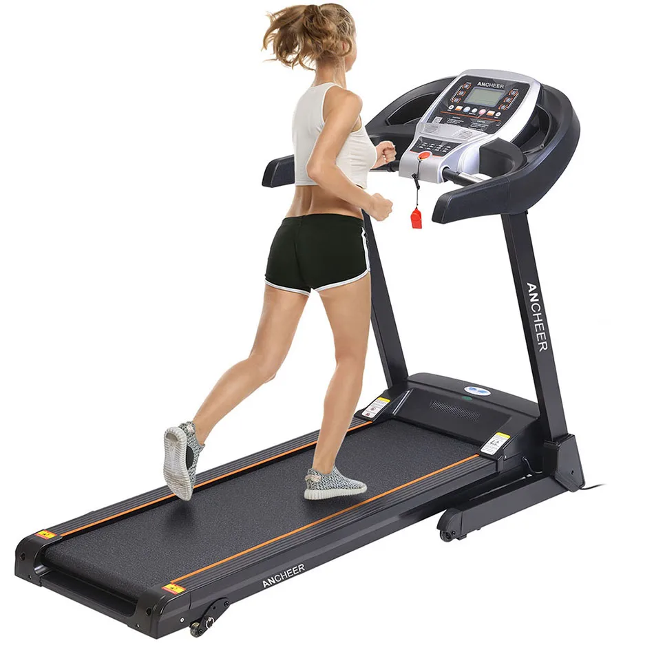 ANCHEER 2.25HP Mute Folding Electric Treadmill Running Training Fitness Machine Daily Fitness Training Equipment