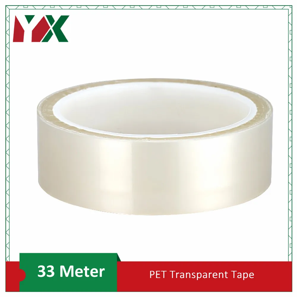 

YX PET High Temperature 180 degrees Insulated Transparent Adhesive Tape For Electroplating Circuit Board Automotive Paint 33M