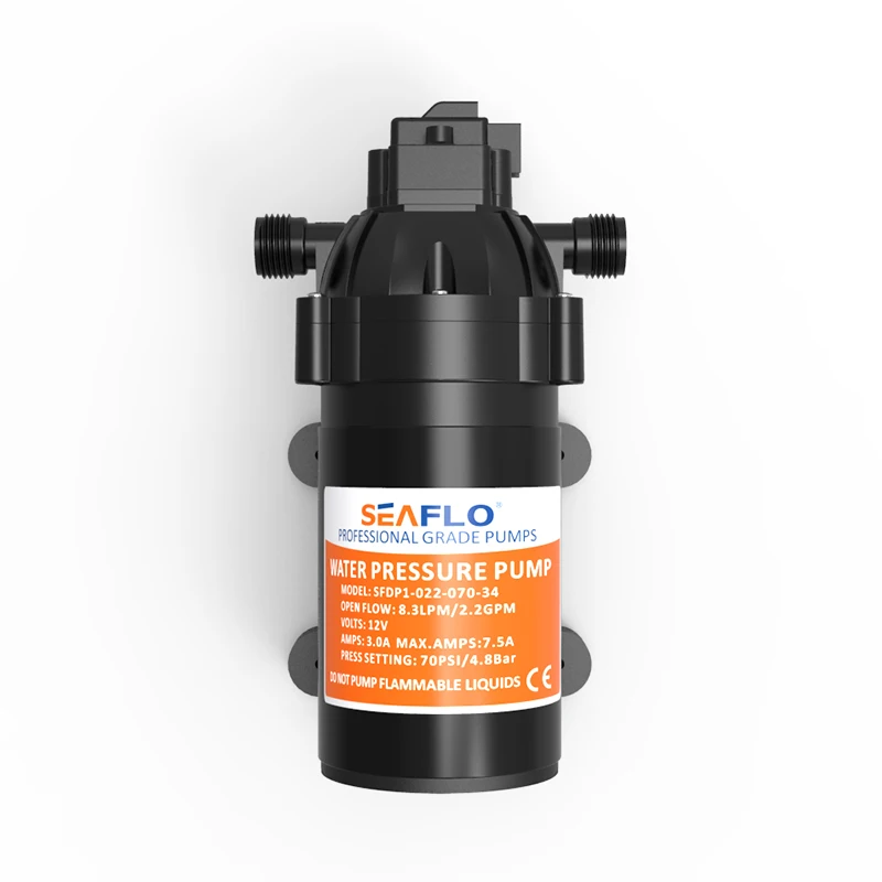 Высокое качество морской воды насосы для фонтанов 12V 8 3 LPM 70PSI мембранный насос
