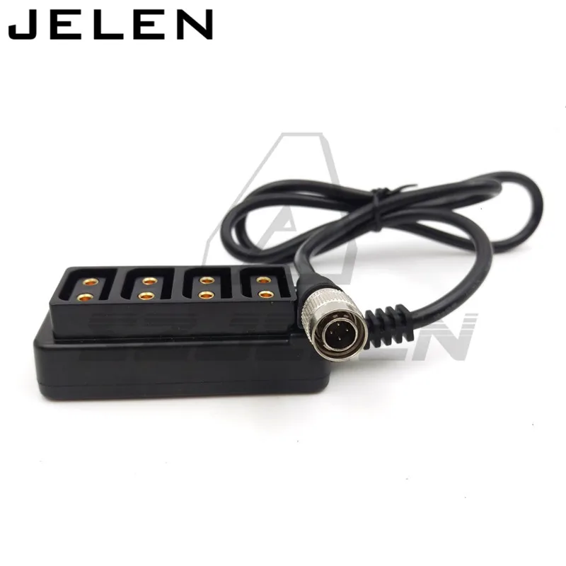 Sony/ ARRI AMIRA камера Hirose 4 pin 12V Выключение к d tap четырехсторонний сплиттер p 1/4|connector