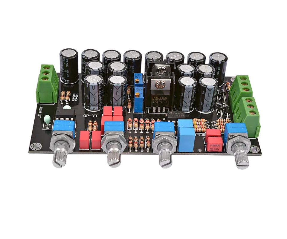 amplificador de volume, placa de áudio dupla