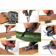 SMartlife складной нож Набор комбинированных инструментов из нержавеющей стали плоскогубцы пильный нож для резки проволоки Набор отверток с кобурой