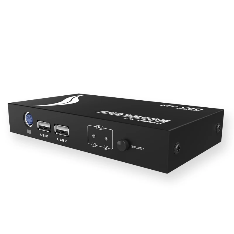 MT-Lamoda 2 Порты и разъёмы Авто VGA USB KVM SWITCH клавиш выберите с оригинальной Кабели металлический корпус Высокая Разрешение PC управлять mt-271uk-l