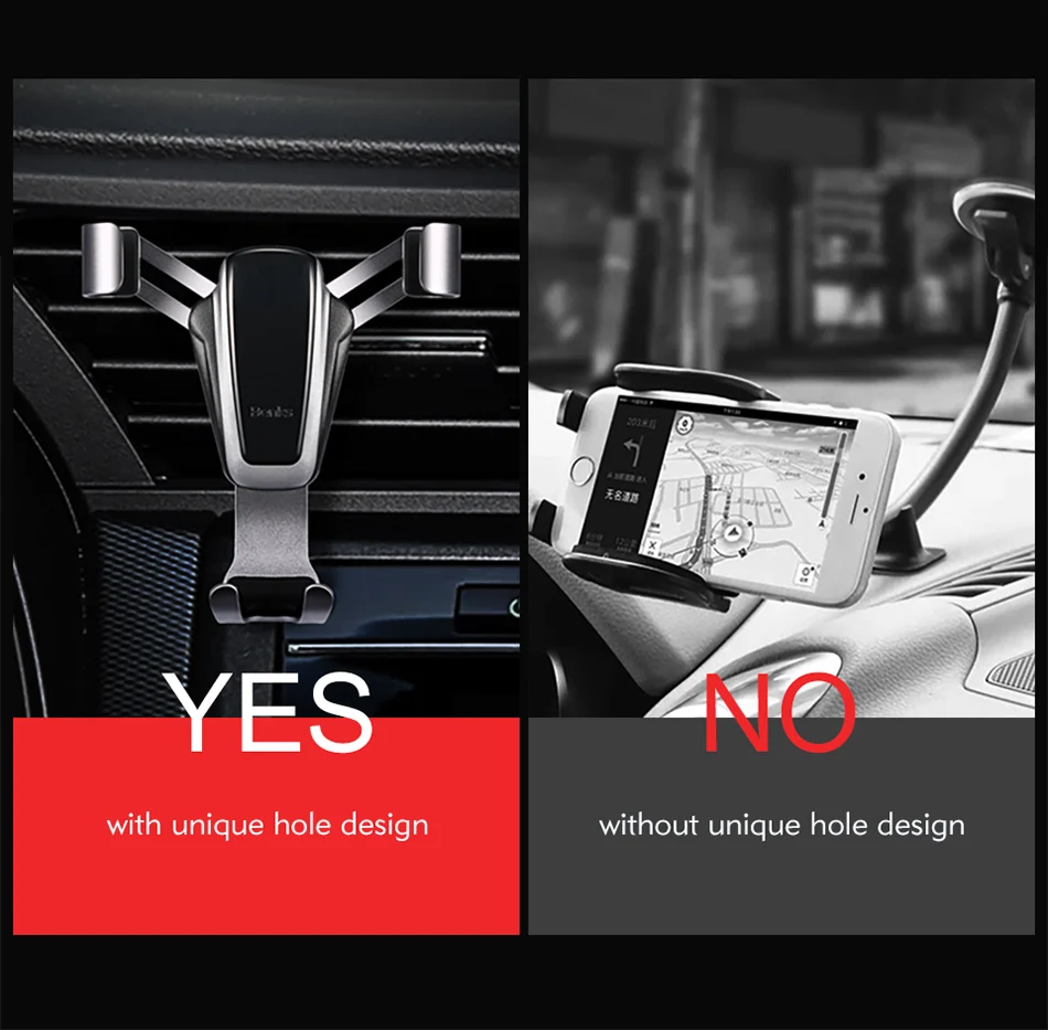 Benks Gravity Car Phone Holder Stand Air Vent Mount Stand For Huawei P20 iphone X 8 7 Samsung S9 GPS Mobile Auto Support Bracket (6)