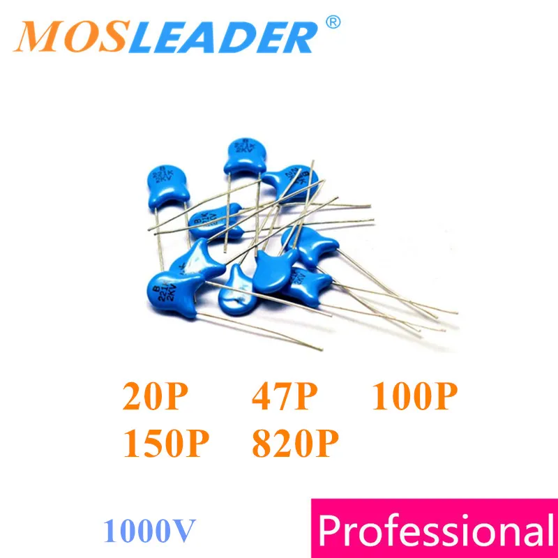 Высоковольтный керамический конденсатор Mosleader 1000 шт. 1 кВ В 20P 47P 100P 150P 820P 101 151 821