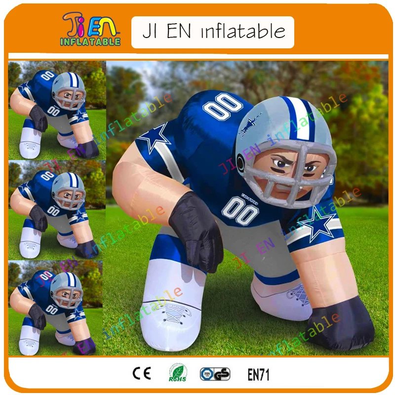 10 days shipping! giant outdoor nfl inflatable bubba player for salein