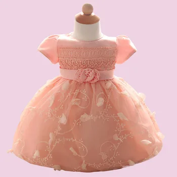 

2017 Quality of Foreign Trade Children's Clothing Baby 0-2 Years Old Photography Dress Princess Dress Lace Flower Dress