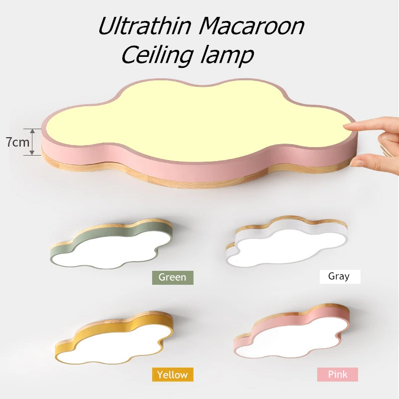 Современные светодиодные потолочные лампы с красочными облаками, потолочные лампы для гостиной, кухни, светильник для детской спальни