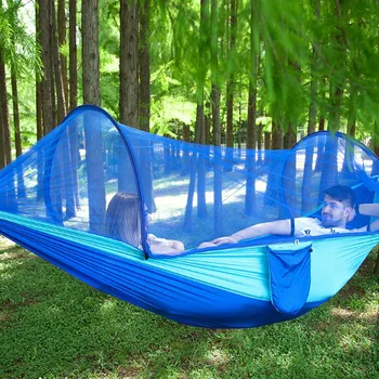 

1-2 Portable Person Camping Outdoor Hammock With Mosquito Net Swing Sleeping