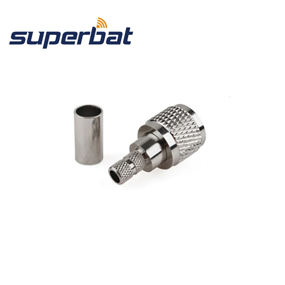 Superbat 10 шт Мини UHF обжимной разъем для кабеля RG58 RG400 RG142 LMR195/KSR195|Кабели связи| |
