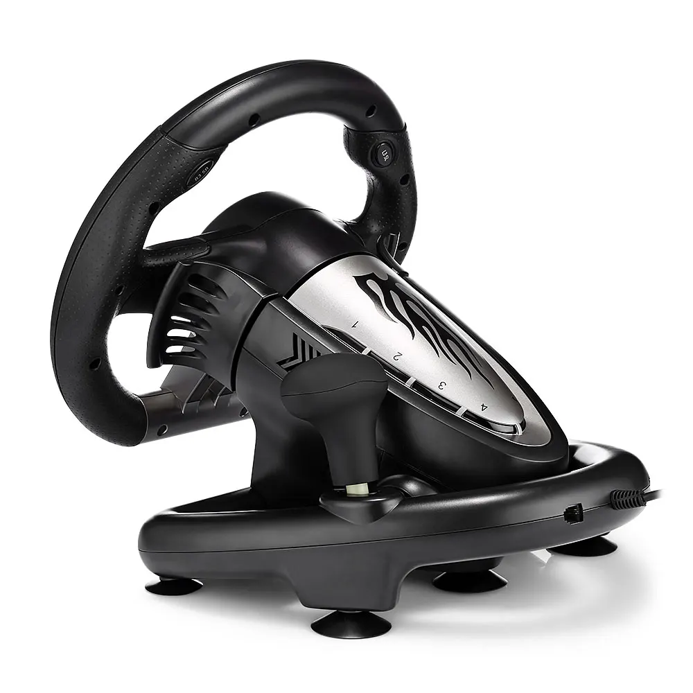 PXN V3II Racing Game Steering Wheel USB Vibration Dual Motor Foldable Pedal Game Controller for PC