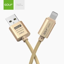 GOLF 3 м 2 м 1 м USB кабель для синхронизации данных и зарядки для iPhone X XS MAX XR 5 5S 6 6S 7 8 Plus SE Быстрая зарядка оригинальные кабели для зарядного устройства USB