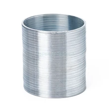Funny Gadgets Stress Relieve Magic Tricks Slinky Metal Rainbow Spring Toy #T026#