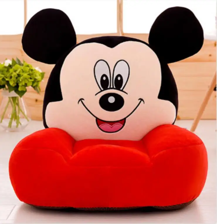 Baby Seats Sofa Baby Cartoon Red Animal Children Chair Baby Kids Toys Sofas With Diy Sewing Cotton Fillers Filling Material