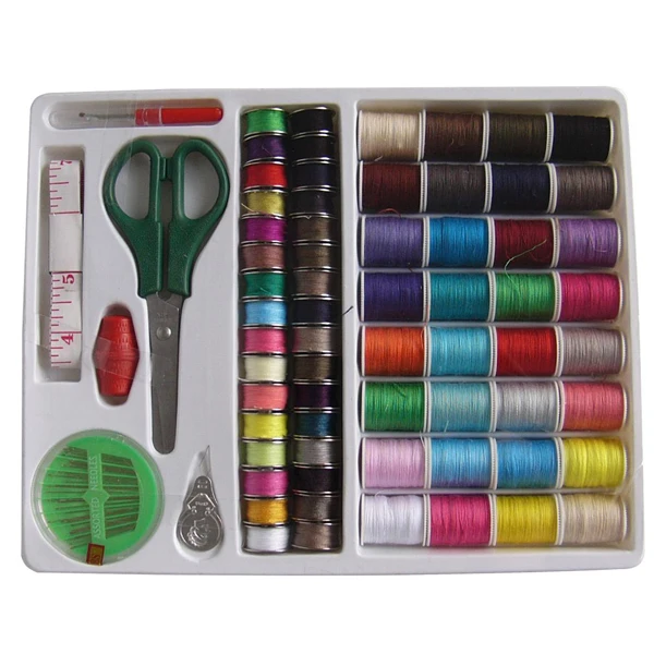 Essential Sewing Tools Kit Needlework Box Set 100-in-1 for Domestic Sewing Machine