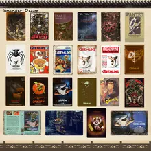 Винтажный домашний декор Классический мультфильм гремлинс Гизмо плакат металлическая доска наклейка на стену ретро металлические жестяные знаки для дропшиппинг YA166