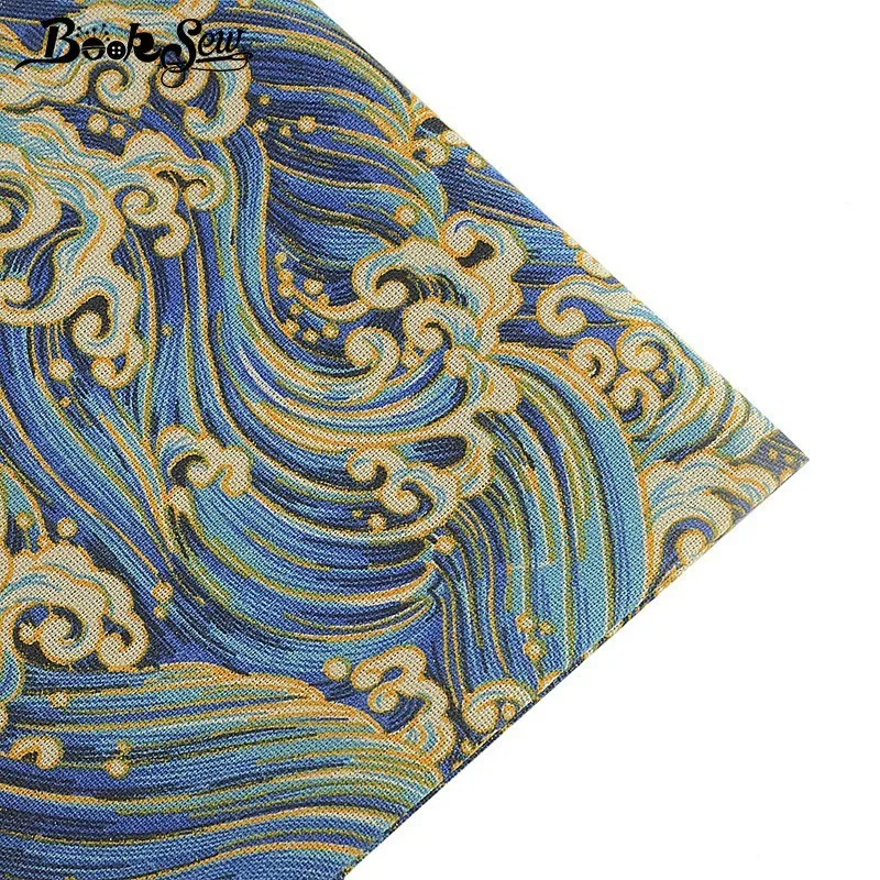 Booksew хлопчатобумажная льняная ткань африканская ткань Анкара Telas Por Metro холст ткань Tissu DIY скатерть сумка занавес Подушка Мешковина