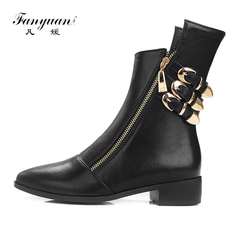 pointed toe biker boots