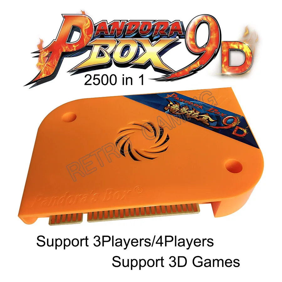 Новейшая 3D Pandora Box 9D аркадная версия 2500 В 1 Оригинальная доска для игры JAMMA поддержка 3/4 игроков USB джойстик с Puase
