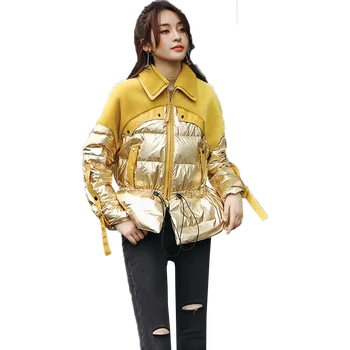 

New Real Fur Coat Genuine Leather Jacket Natural Fur Wool Wool Autumn Winter Jacket Women Clothes European Sheepskin Coat Z1001