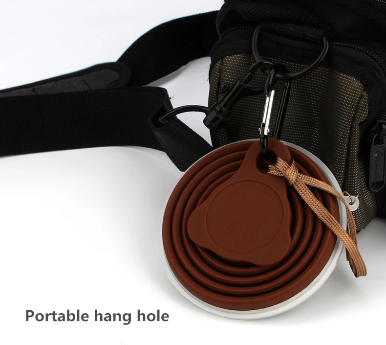 Folding Cup 270ml Outdoor Folding Coffee Cup Travel Mini Coffee Cups With LanyardLid Retractable Travel  Portable Gargle Cup (16)