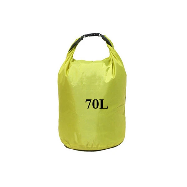 Портативный 20л 40л 70Л плавающий ПВХ водонепроницаемый мешок для хранения сухой мешок для речного рафтинга плавательный поток треккинг Открытый Кемпинг - Цвет: 70L Green
