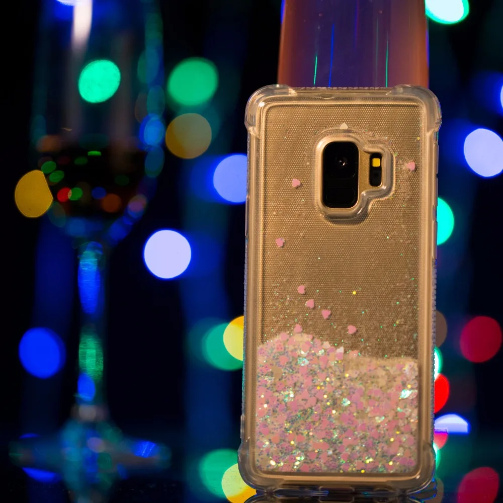 

FGHGF Case For Samsung S8 S9 Plus TPU Liquid Sand Cover For S5 S6 S7 Edge Case 100% Fitted Case For Samsung Note 8 9 Case Fundas