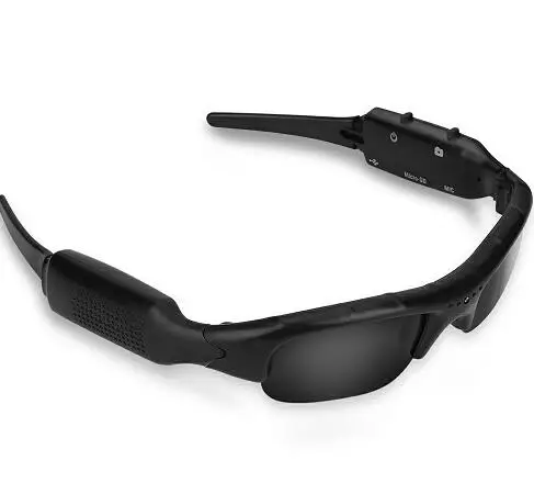 SOONHUA ABS Материал Спорт на открытом воздухе 1080 P HD USB перезаряжаемые солнцезащитные очки мини камера видеокамера