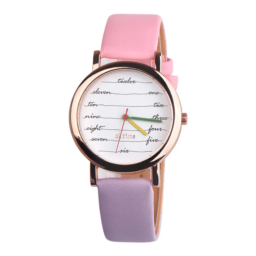 Duobla,, модные женские часы с циферблатом, повседневные кожаные аналоговые женские кварцевые часы, наручные часы,,, 40Q - Цвет: B