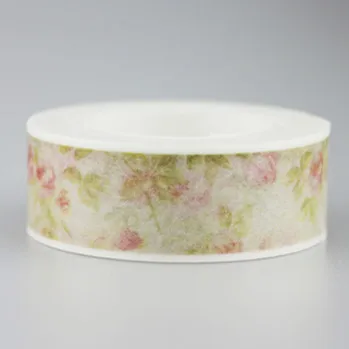 

1.5cm*10m Fresh flower washi tape masking tape DIY decoration Scrapbooking Sticker Label Masking Tape School Office Supply