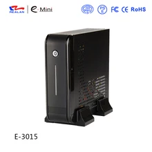 Realan Schwarz Mini-itx-gehäuse E-3015 mit 120 Watt DC Netzteil 12 V 5A Adapter