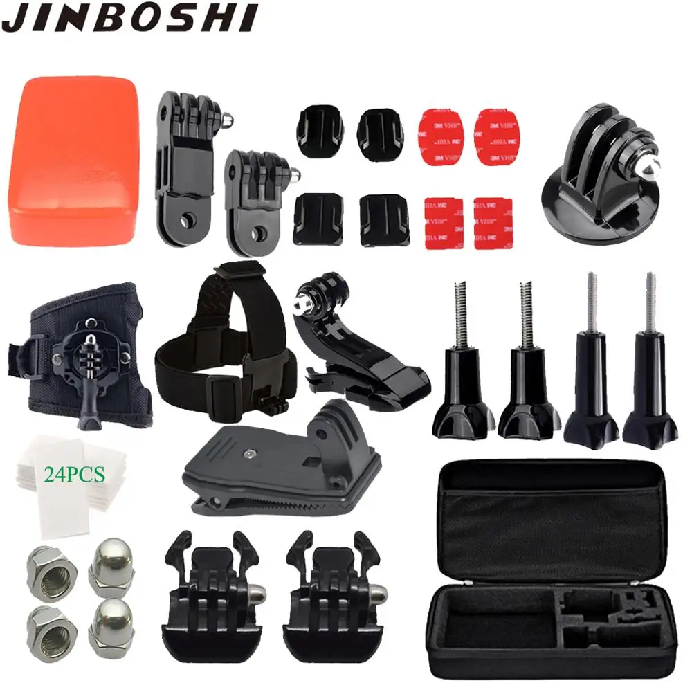  Action Camera Accessories Mount for GoPro Hero 6 5 7 Xiaomi Yi 4K Sjcam Sj4000 M10 M20 Eken H9 H9r 