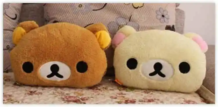 FoPcc 30x25 см Плюшевые мультфильм rilakkuma желтый курица руки теплые подушки, чучело подушки, с днем рождения подарок для девочек