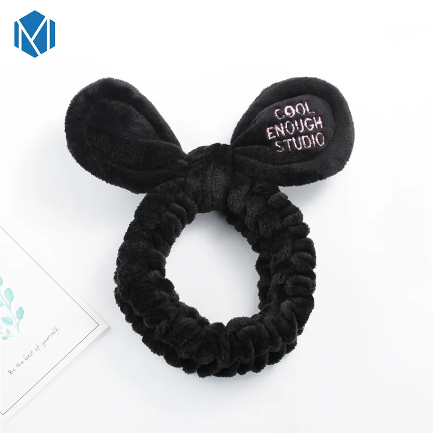 

M MISM Beautiful Elegant Hair Band For Girls Women's Rabbit Ears Headbands Soft Comfortable Seamless Hair Accessories Haarband