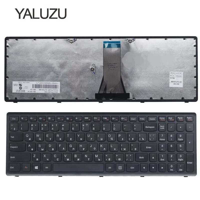 YALUZU Русская клавиатура для lenovo для IdeaPad G500C S510P G500S G500H S500 S500C G505s G510S S510p Z510 RU черная рамка