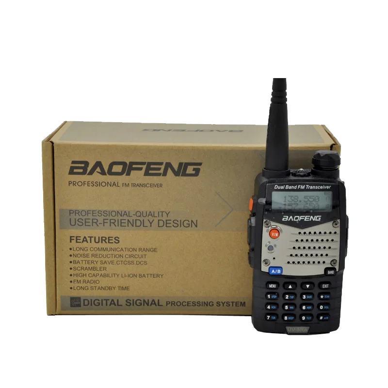 2 шт. Baofeng UV-5RA портативная Рация Беспроводная портативная CB радио двойной дисплей UHF VHF профессиональная Двухдиапазонная 128CH радиостанция