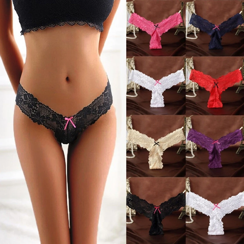 

Women's Lace Panties Briefs Underwear Lingerie Knickers Thongs G-string V-string