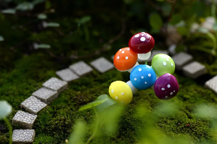 miniature mushrooms for fairy gardens