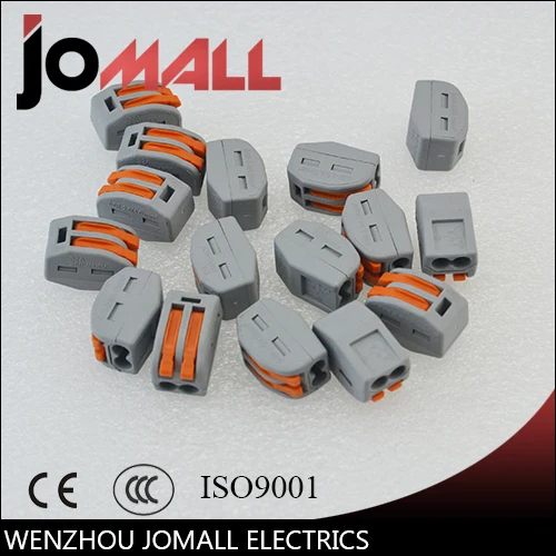 

50Pcs PCT-212 2 Pin Universal compact wire wiring connector conductor terminal block with lever