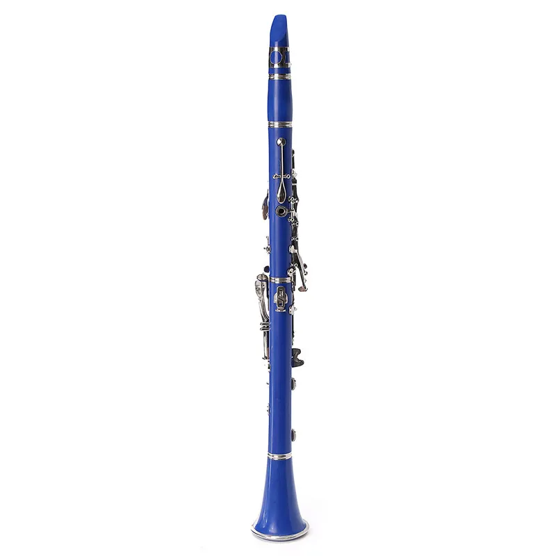 Кларнет многоцветный с никелевым покрытием и мундштуком 1 комплект|woodwind clarinet|musical