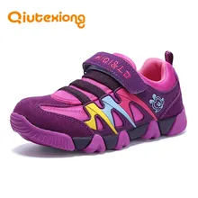 QIUTEXIONG Children Shoes Genuine Leather Kids Sneaker Girls Boys Shoes For School Sport Running Breathable Kids Shoes Footwear