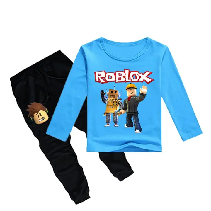 2020 Children Roblox Game Print Sports Suit Boy T Shirt Pants Kids Spring New Cotton Tops Tees Suit Fashion Clothes Leisure From Zwz1188 12 46 Dhgate Com - blue angel shirt roblox