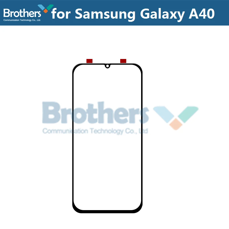 Передняя внешняя стеклянная линза для samsung Galaxy A10 A20 A30 A40 A50 A60 A70 A90 сенсорный экран стекло Передняя ЖК-стекло Замена объектива - Цвет: 1pcs for A40