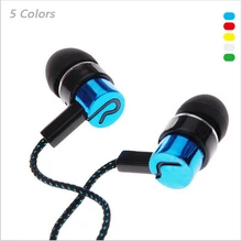 3.5mm Earphone Noise Isolating Headset Wired In-Ear Stereo Metal Headphset Piston Earbuds Universal earphone For Phone Samsung