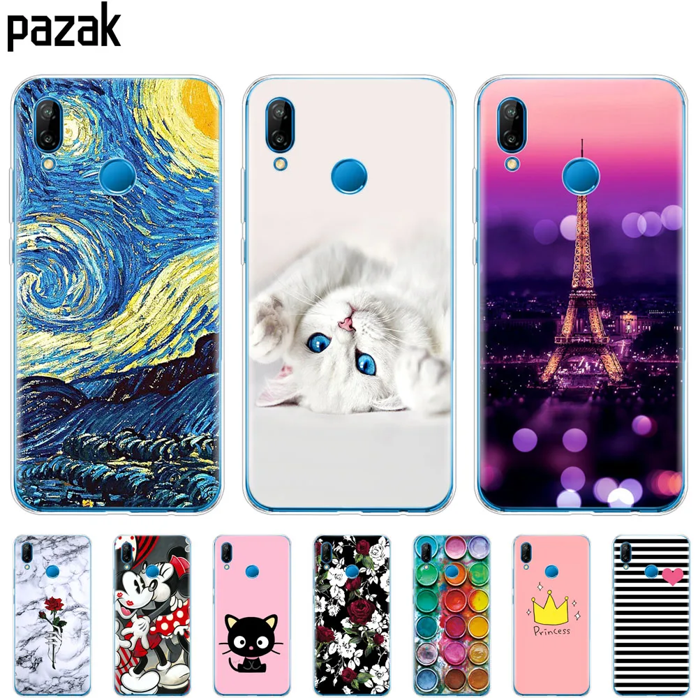 

silicon case for huawei Nova 3 3i 3e case soft TPU cover for Nova3 nova3i INE-LX2 INE-LX9 funda Back cover Coque bumper colorful