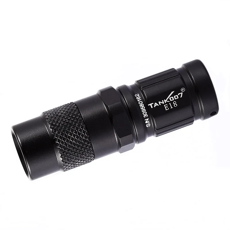 Kopen TANK007 E18 Cree XP G R5 3 Mode Mini Zaklamp Oplaadbare Batterij In Vinger Size Ontwerp Linterna Led 350 Lumen led Zaklamp